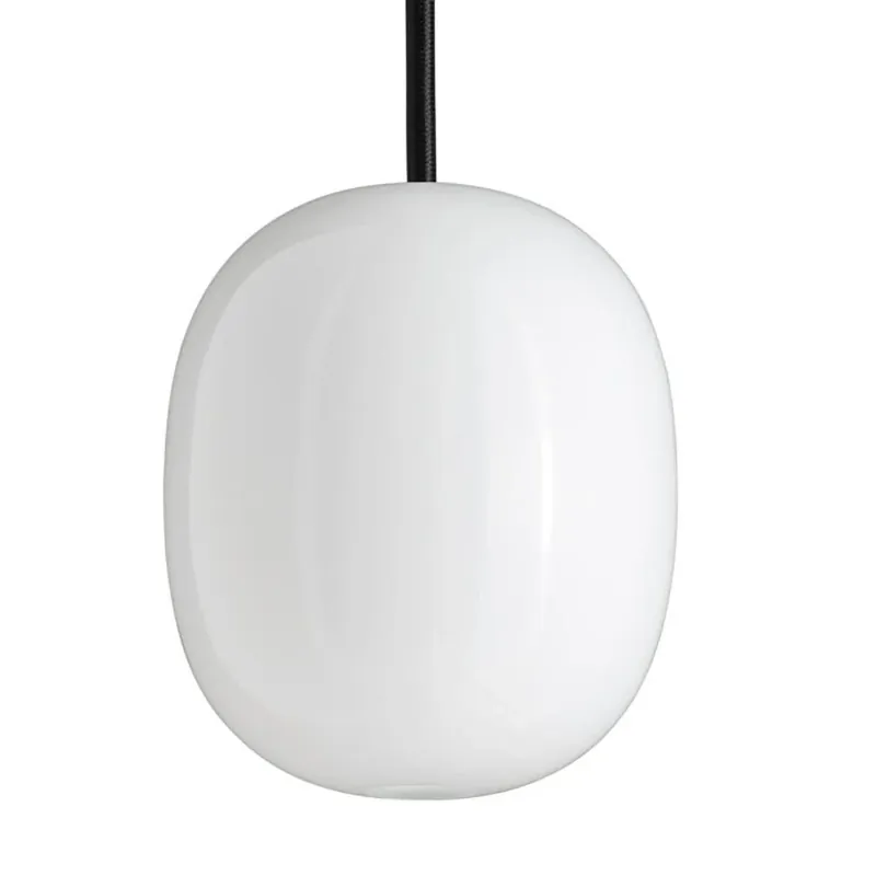 Superæg 200p - Opal (G9 42w) - Sort LEDning 3m - Pendel | Kampagnetilbud