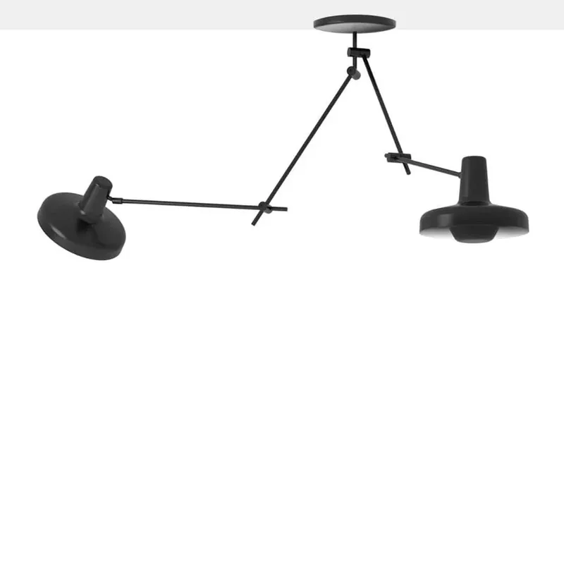Arigato Dobbelt Loftlampe Sort | Kundernes favoritter