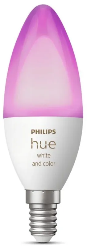Kun kort tid - Philips Hue Color E14 - Smart LED-kerte med 16 mio. farver