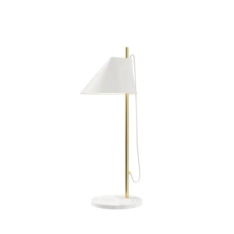 Yuh - Bordlampe - Hvid/messing - Særtilbud