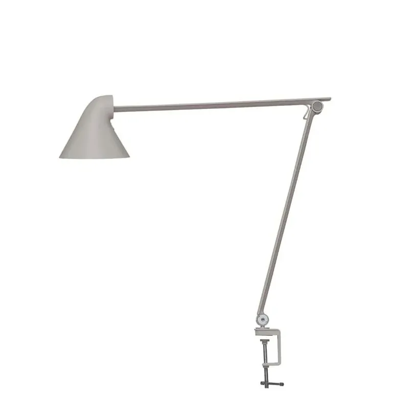 NJP bordlampe med klemme 3000K lys aluminium - Louis Poulsen | Tilbud