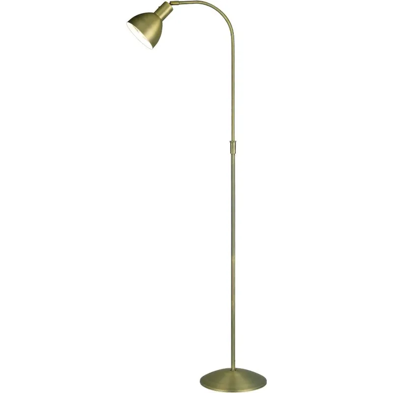 Topkvalitet - ANGORA GULVLAMPE ANTIK MESSING 739936