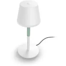 Kun i begrænset tid - PHILIPS HUE PORTABLE HVID BORDLAMPE 929003128401