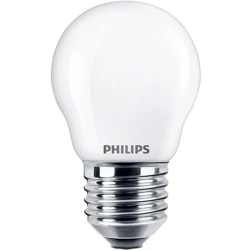 Eftertragtet | Philips LED Krone E27 4,3 W Glas Frosted