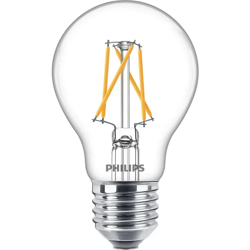 Nyhed - Philips LED Filament E27 7,5 W SceneSwitch - 3-trin foldningsfunktion