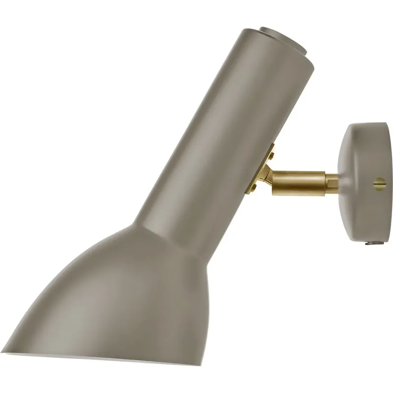 OBLIQUE VÆGLAMPE MESSING/SAND | Bestseller