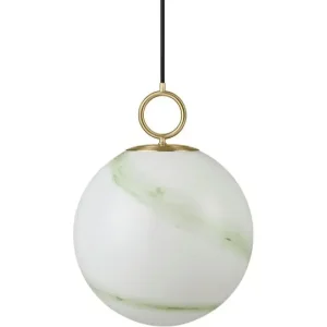STOCKHOLM PENDEL Ø30 MARBLE GRØN - Skarp pris