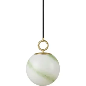 STOCKHOLM PENDEL Ø18 MARBLE GRØN - Sidste mulighed