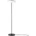 Direkte fra producenten | BLOSSI GULVLAMPE SORT/OPAL LED DÆMP