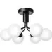 Godt tilbud - APIALES 6 LOFTSLAMPE SATINSORT/OPAL