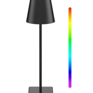 Sidste chance - Opladelig LED Bordlampe - Indendørs/Udendørs (RGB, Touch, IP54, Sort)
