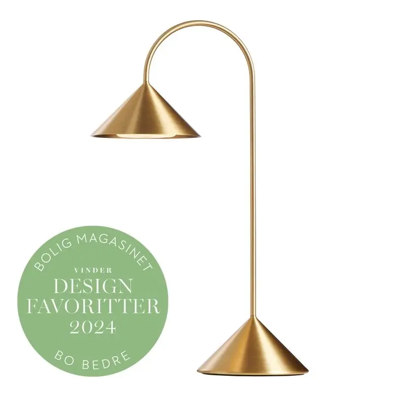 Kan bestilles - GRASP BORDLAMPE H47 MESSING PORTABLE - Frandsen