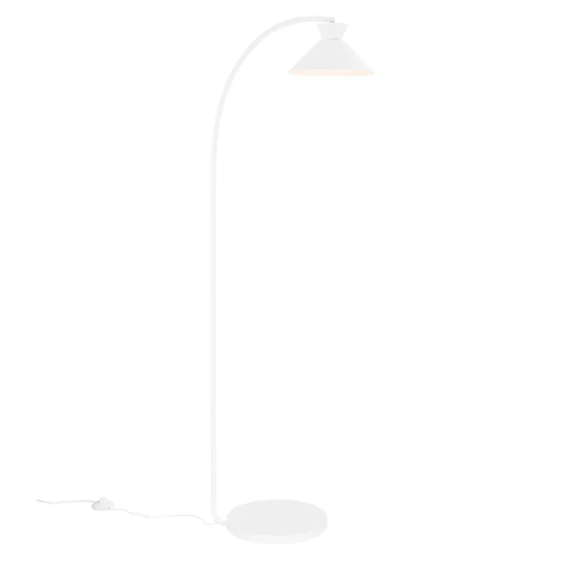 Dial Gulvlampe Hvid - Udsalg