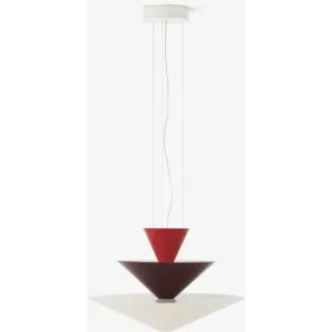 Køb i dag | GIO LN14 - PENDEL Ø60 - VERMILION RED, DARK BURGUNDY OG ECRU WHITE