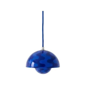 FLOWERPOT VP10 - PENDEL Ø16 - COBOLT BLÅ OG TWILIGHT BLÅ PATTERN - Kampagnepris