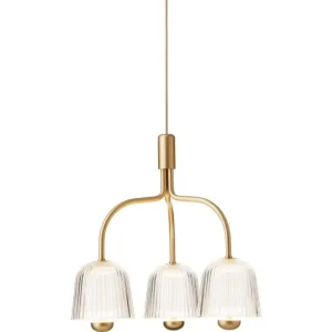 ASTEEA 3 PENDEL SATIN MESSING/OPAL | Køb i dag
