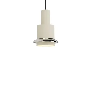 Køb nu - DCWéditions Chaumont Ø15 × H22 Pendel i Hvid/Nikkel - Elegant fransk design