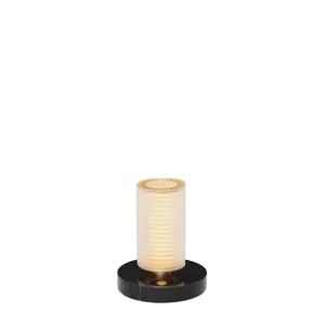 DCWéditions La Lampe Frechin Portable Bordlampe Ø13×16,6 - Golden/Black - Sikker handel