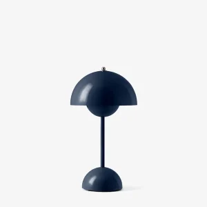 FLOWERPOT VP9 - PORTABLE BORDLAMPE - STEEL BLUE | Ekstra rabat
