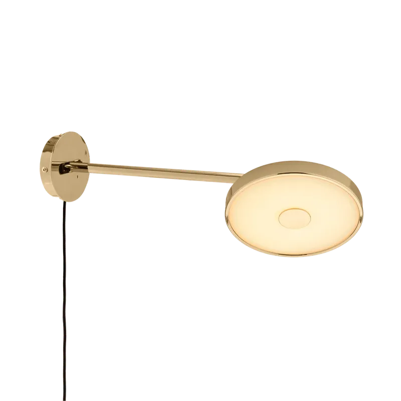 Superpris | Asteria wall long - Polished Brass w. hardwire add on
