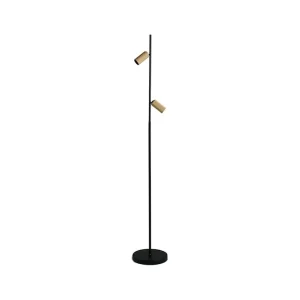 Decor Floor Double F2 LED – Sort/Brass | Nem betaling