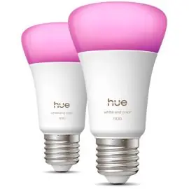 Bestil nu | PHILIPS HUE COLOR E27 2 PAK 8,1W
