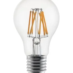 Tilbuddet slutter snart | E27 - SPL Dim To Warm Fila - Klar - Ø 60mm - 600lm - 2200K-2700K - CRI 90 - Dæmpbar
