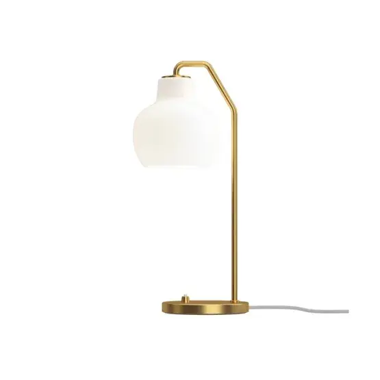 VL Ringkrone bordlampe, messing/blank opal - Spar ekstra