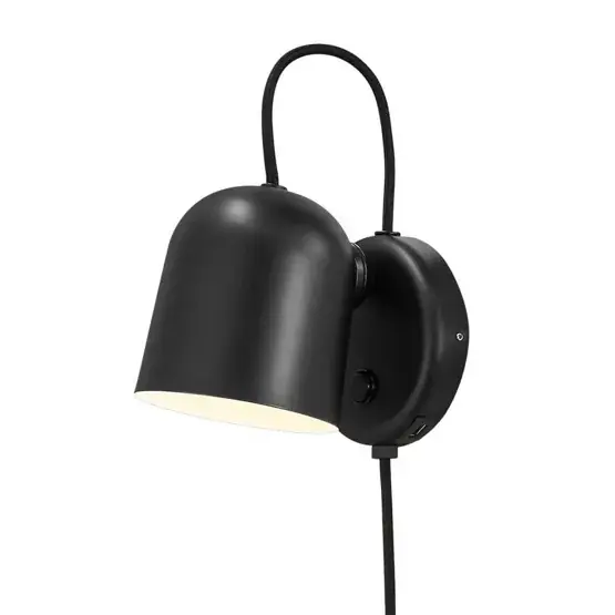 Angle væglampe m/USB, sort | Kun få tilbage