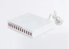Zafferano multilader med 12 x USB A - 150W, hvid | Køb i dag