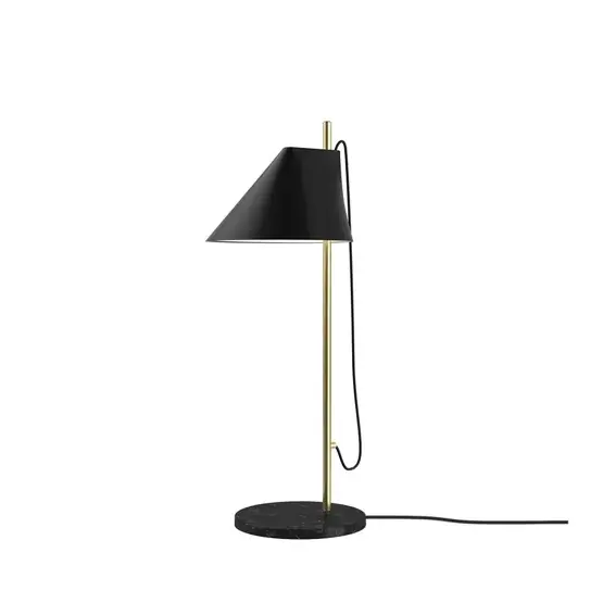 Yuh bordlampe, sort/messing | Rabat
