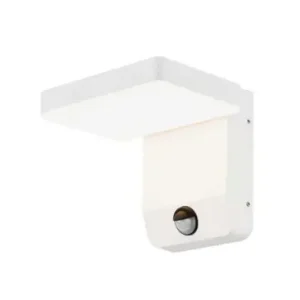17W hvid kvadratisk væglampe med sensor2580lm, IP65, 4000K, PIR sensor | Næsten udsolgt