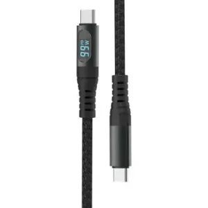 1m USB til Type C kabelSort, til hjemmet og kontoret - Klar til afsendelse