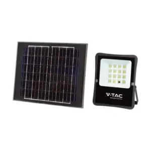 100W LED solar projektør med solcelleIP65, sort, inkl. fjernbetjening, udendørs, aluminium | Nyt i shoppen
