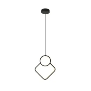 12W LED pendel, hvidt rombe-design105lm/W, 28x180cm, moderne lysekrone - Tilbud