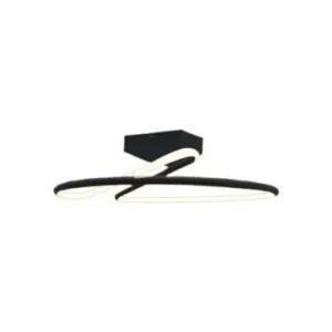 20W LED designer pendel, Ø25cm107lm/W, 4000K, sort, rund, moderne design - Fabrikspris