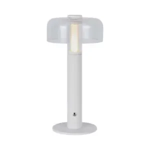 1W LED bordlampe med batteri, hvidGenopladelig, 3000K, touch dæmpbar, DC 5V - Kun i begrænset tid