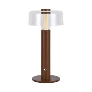 1W genopladelig LED bordlampe, sandbrunTouch dæmpbar, 3000K, USB-C, 150x300mm | Sikker betaling
