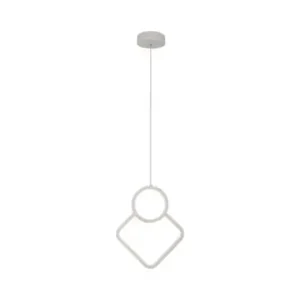 12W LED pendel i metal105lm/W, hvid, 4000K, moderne design - Outlet