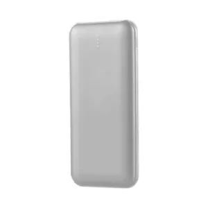 10000mAh power bank, 10WSølv, LED display, inkl. 30cm Type-C kabel - Supergod pris