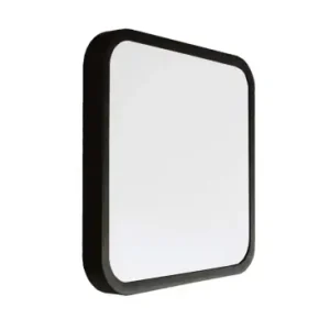 18W LED loftslampe, kvadratiskIP44, sort kant, 4000K, 1830lm - Topprodukt