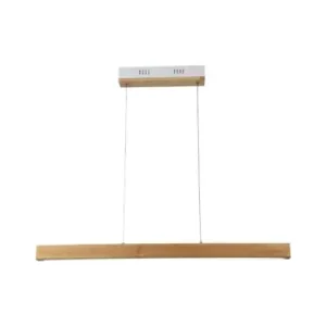 12W LED pendel i træ4000K, 80cm, inkl. lyskilde | Favorit blandt kunder