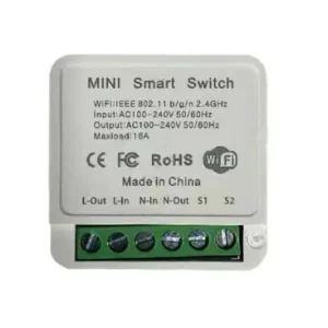 Wi-Fi Smart Switch, 10AMini on-line switch, 1 Gang, IP20, Smart Home styring | Anbefalet valg