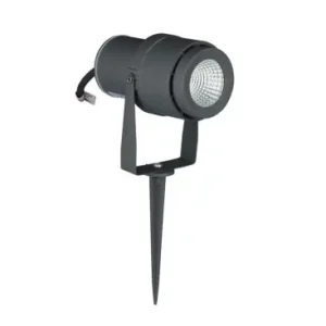 12W LED havespot med spydIP65, Grøn kulør, grå hus, 20 grader, aluminium - Skarp pris