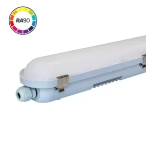 150cm 60W armatur HiCRI, GennemfortrådetIP65, RA90, flicker fri - Netop tilføjet