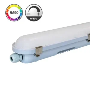 120cm 40W 0-10V armatur HiCRI, GennemfortrådetIP65, RA90, Flicker fri | Spar ekstra