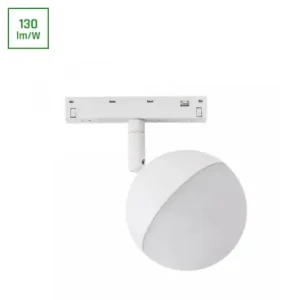 10W SYSTEM SHIFT BASIC GLOBE til 48V skinne130lm/W, 4000K, IP20, hvid, 120 grader - Spar mere