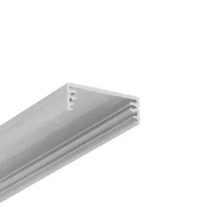 2m aluprofil WIDE24 G/WUbehandlet aluminium, påbygning, LED skinne - Klar til levering