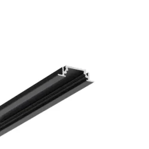 Bedst sælgende - 2m aluprofil GROOVE10 BC/UXSort anodiseret, indbygget, LED skinne