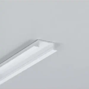 Nyhed i sortimentet - 2m aluprofil GROOVE14.V2 BC3/YHvid lakeret, indbygget, LED skinne